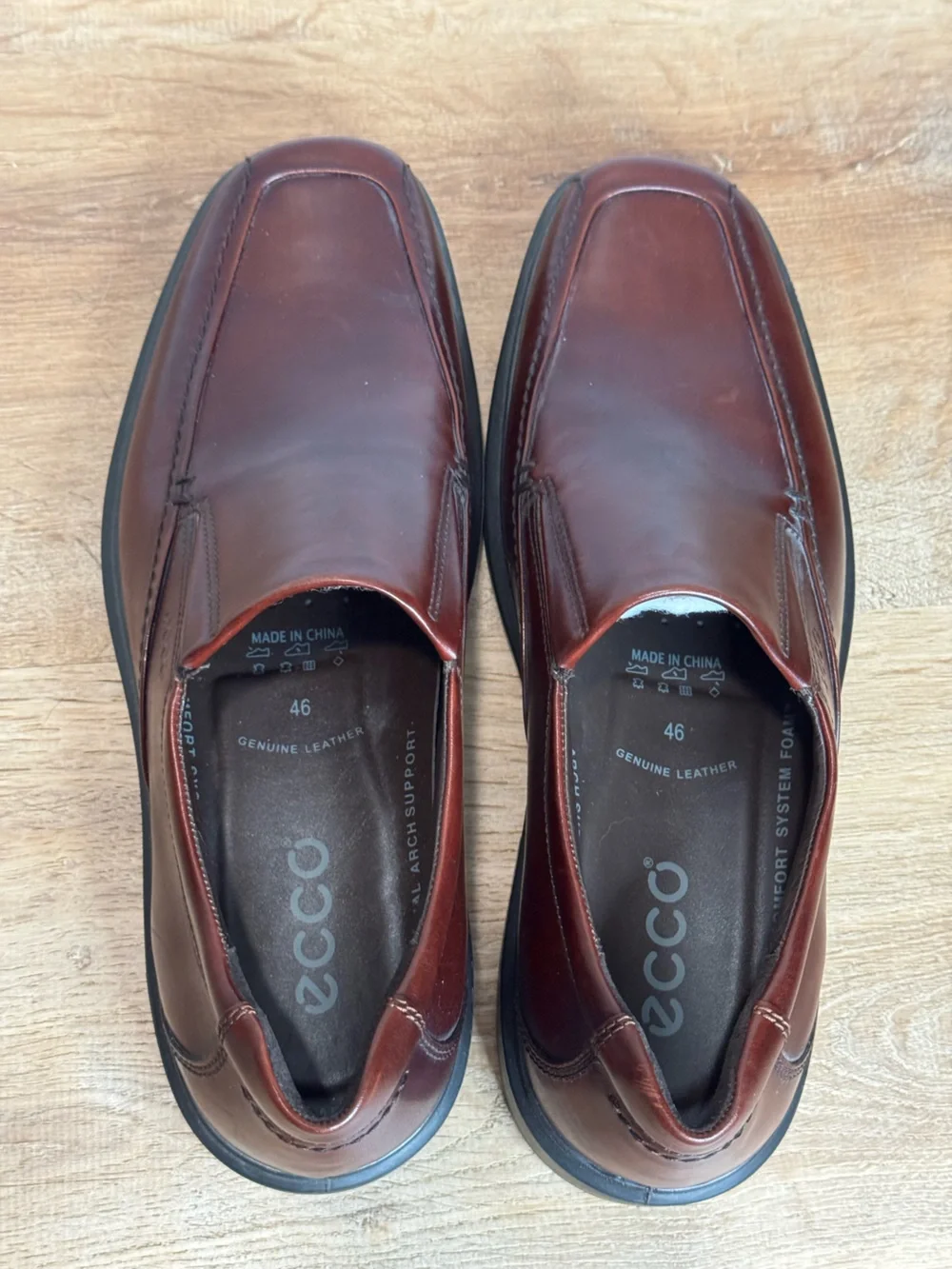 NEW Ecco Men's Slip-On Loafer in Chestnut Brown Size 46/12